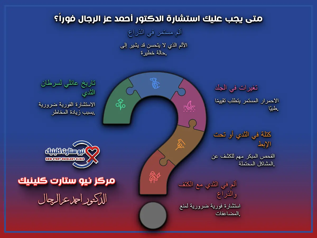 ألم في الثدي الأيسر مع الكتف والذراع
