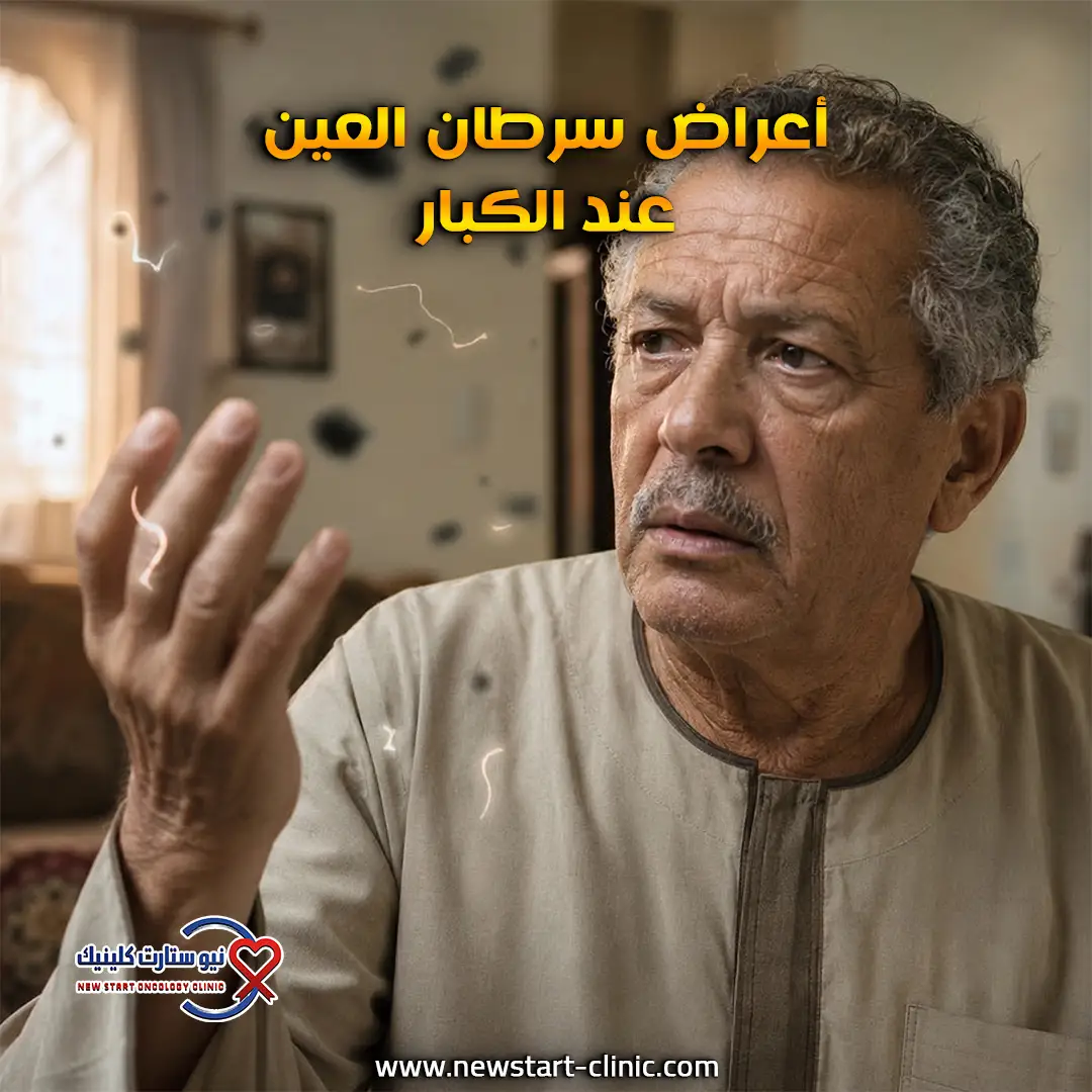أعراض سرطان العين عند الكبار