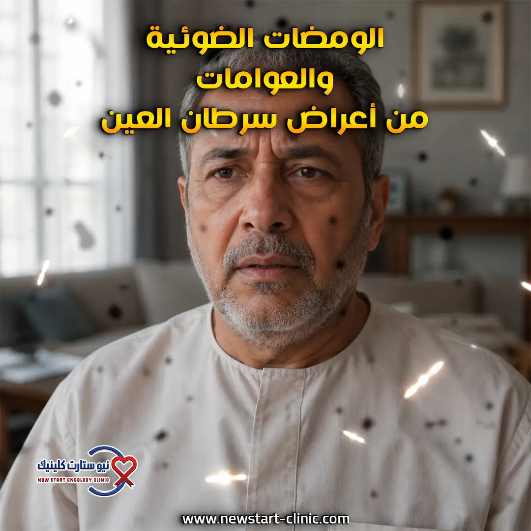 الومضات الضوئية والعوامات من أعراض سرطان العين