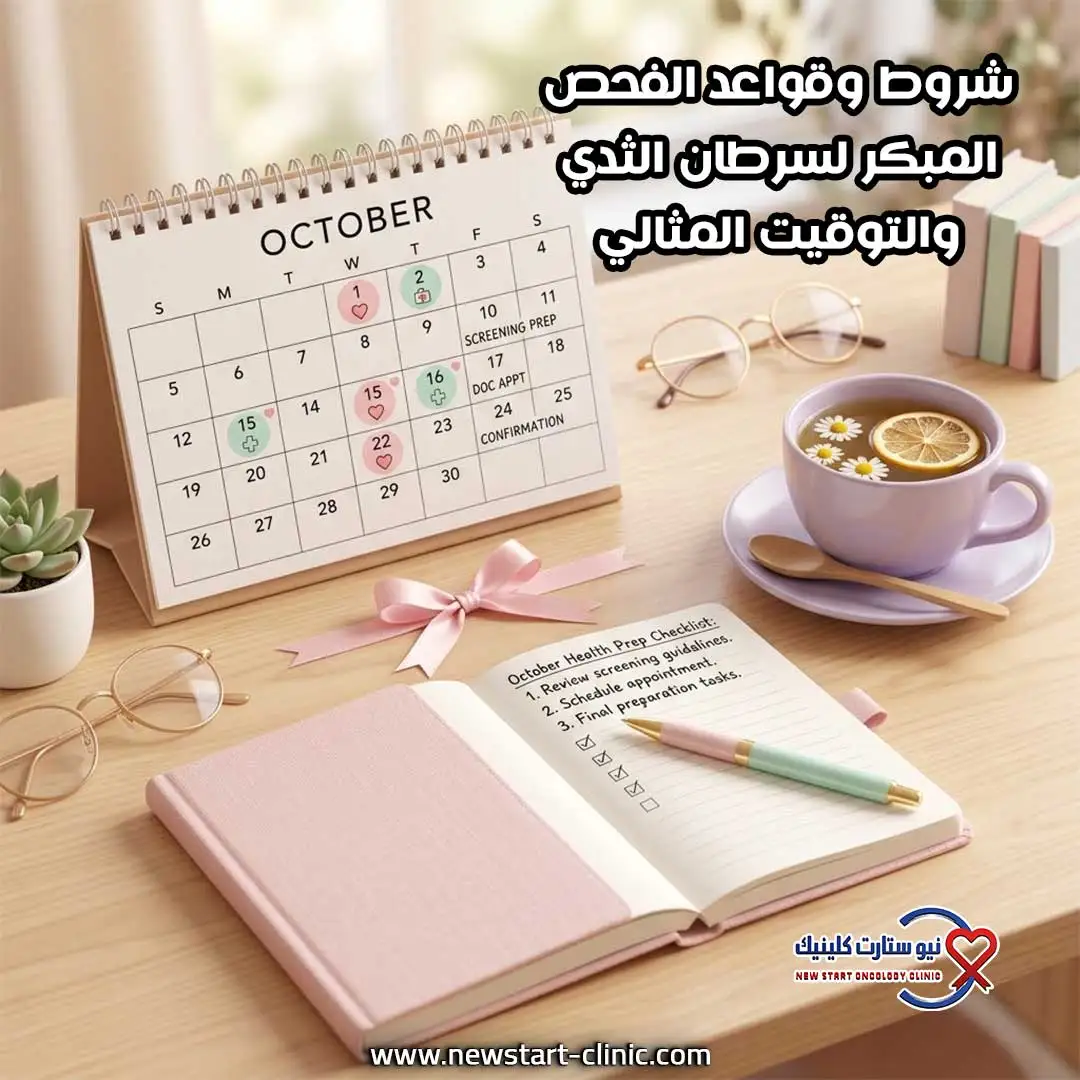 شروط وقواعد الفحص المبكر لسرطان الثدي والتوقيت المثالي