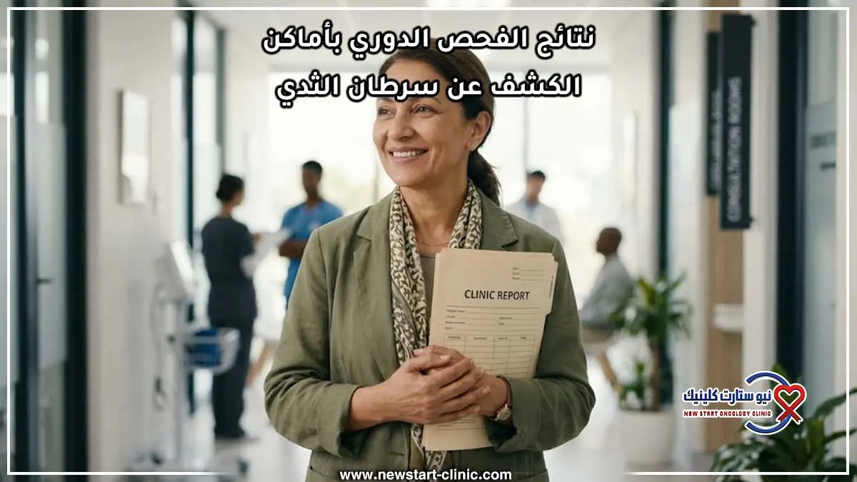نتائج الفحص الدوري بمركز أماكن الكشف عن سرطان الثدي